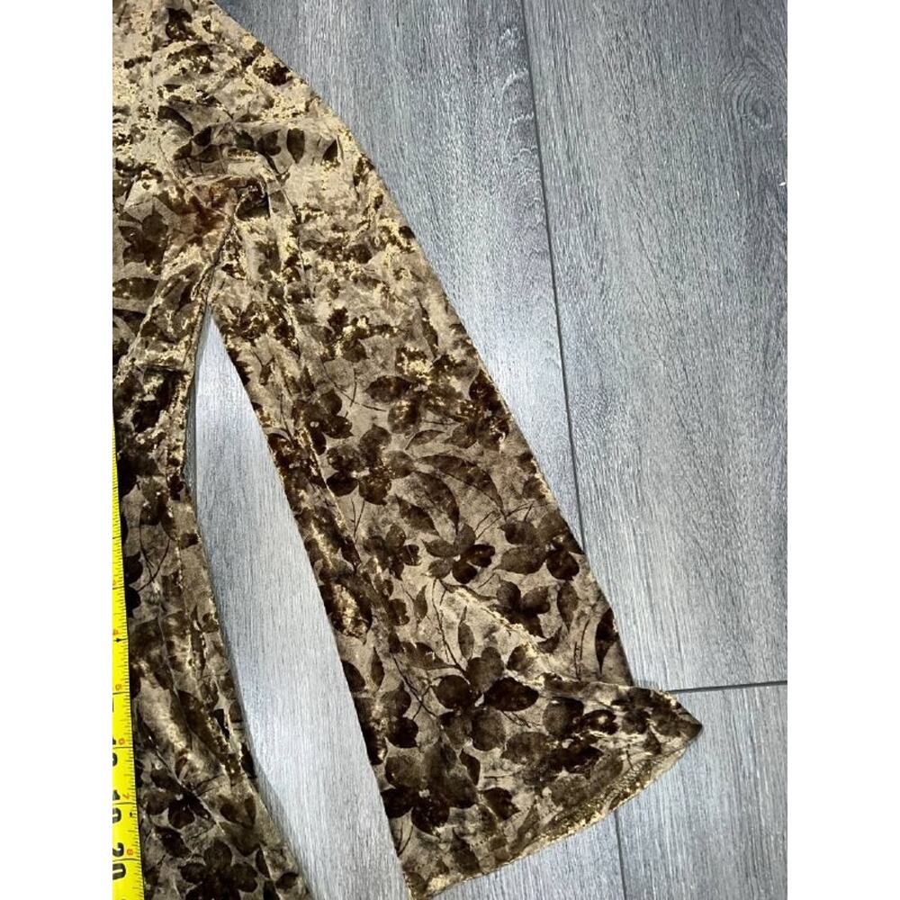 YouniQue womens Faux Velvet Dress Brown Small A005862 - Picture 5 of 7